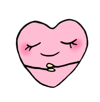 ハートのキャラクター ハート,心臓,心療内科,心,愛,感謝,ありがとう,手書き,可愛い,ゆるいのイラスト素材