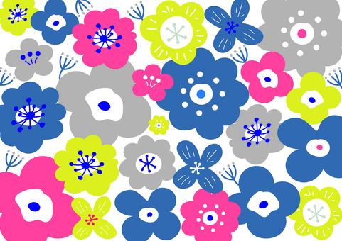 北欧風の花2 北欧,花,植物のイラスト素材