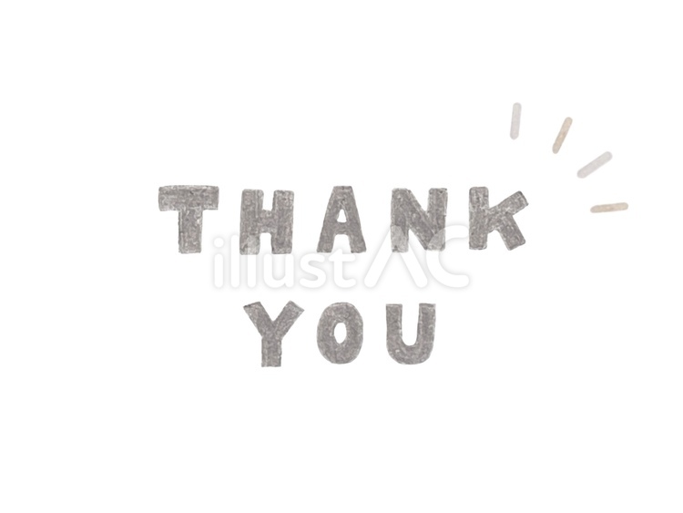 THANK  YOU thankyou,お礼,シックのイラスト素材