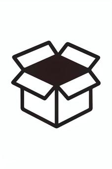開いている白い箱 ダンボール,段ボール箱,引越し,小包,配送,配達,包み,梱包,運搬,荷物のイラスト素材