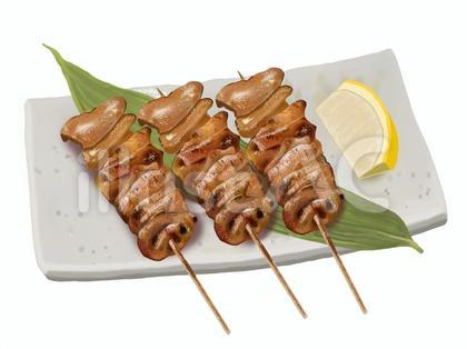 焼き鳥3本(皮2)
