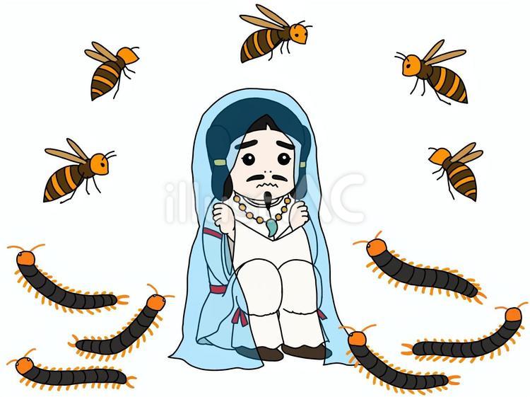 スサノオの試練　背景無し 大国主命,オオクニヌシノミコト,神話のイラスト素材
