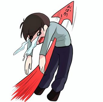 言葉が刺さる男性 人物,生活,全身,男性,暴言,刺さる,ショック,涙,素材のイラスト素材