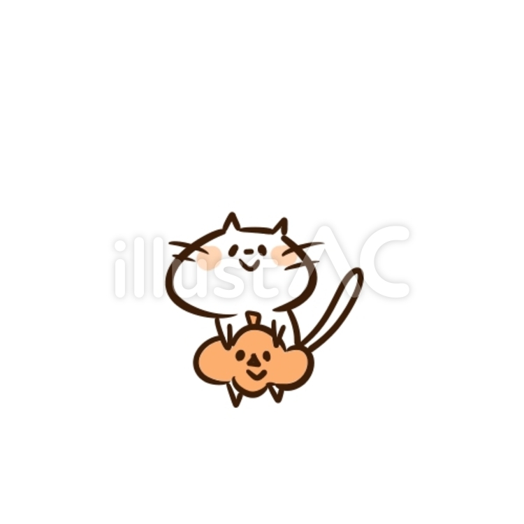 猫 ハロウィン,１０月,かわいいのイラスト素材