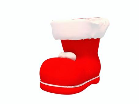 クリスマスのサンタクロースの靴の菓子容器 クリスマス,靴,容器,冬,飾り,小物,雑貨のイラスト素材