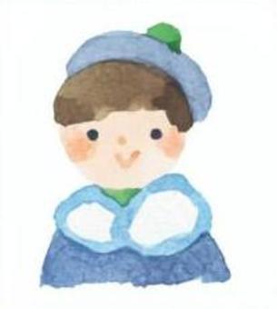 せかいのこども 水彩,手描き,民族衣装,子ども,男の子のイラスト素材