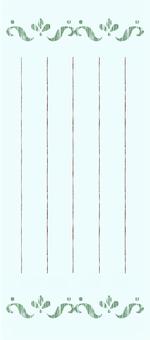 一筆箋　刺繍模様1 刺繍,模様,一筆箋,カード,便箋,手紙のイラスト素材