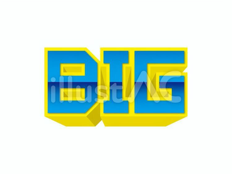 BIG_B big,立体文字,ビッグのイラスト素材