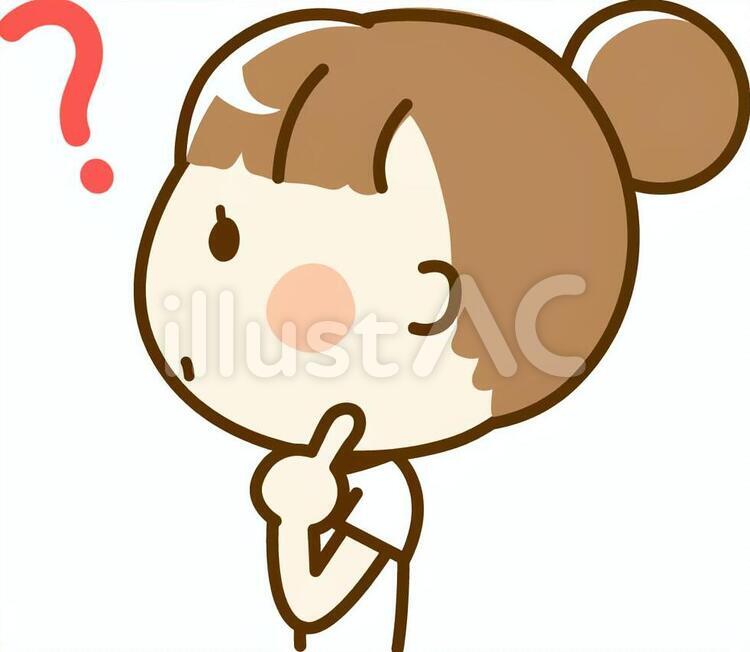 疑問を感じる介護福祉士 横顔,看護師,介護師のイラスト素材