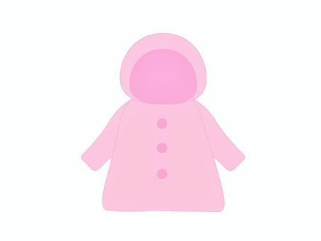 レインコート(ピンク)1 レインコート(ピンク)1 レインコート,雨具,カッパのイラスト素材