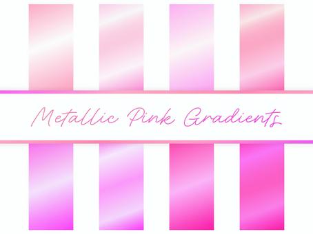 メタリックなグラデのスウォッチ ピンク ピンク,メタリック,グラデーション,背景,光沢,輝き,素材,華やか,明るい,きらめきのイラスト素材