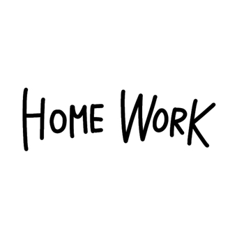 home work ホームワーク,課題,宿題,文字,グラフィック,デザイン,home,work,勉強,白黒のイラスト素材