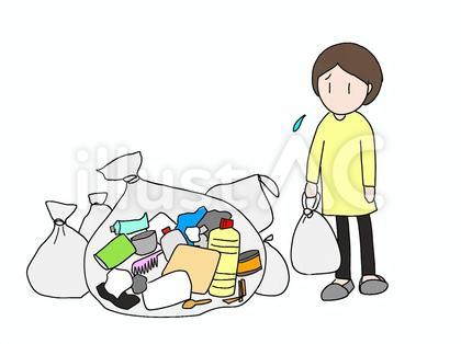 ゴミ集積場に分別していないゴミがある