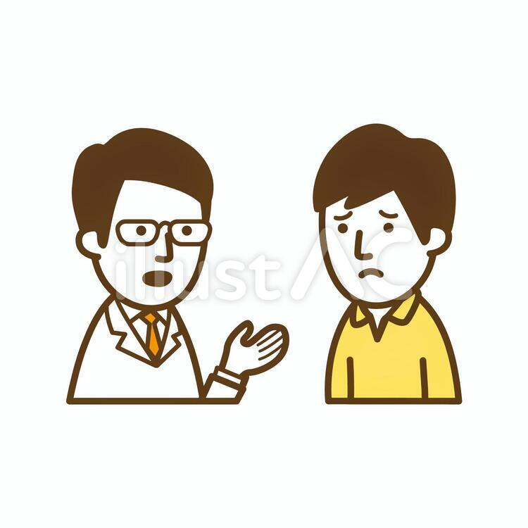 診察 医者,医師,お医者さんのイラスト素材