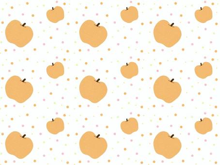 梨柄の背景 梨,柄,背景,かわいい,フルーツ,秋,シンプル,パターン,食べ物のイラスト素材