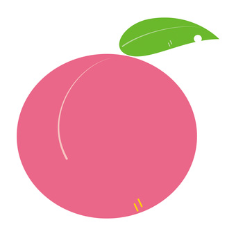 桃のイラスト 桃のイラスト 桃,果物,食べ物,もも,モモ,フルーツのイラスト素材
