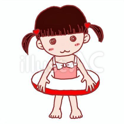 浮き輪 ベタ 女の子結