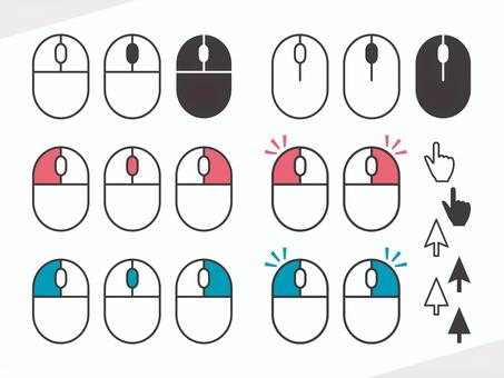 Illustration, mouse, arrow, means, 