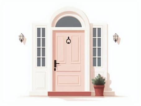 Illustration, entrance, door, doorway, 