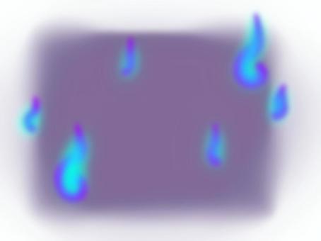 呪われたフィルター 呪われた,火の玉,オカルト,紫,半透明のイラスト素材