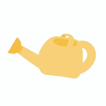 シンプルなじょうろのイラスト単品 じょうろ,水やり,ガーデニング,道具,園芸,暮らし,生活,日用品,入れ物,単体のイラスト素材