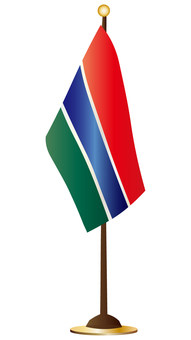 ガンビアの卓上旗