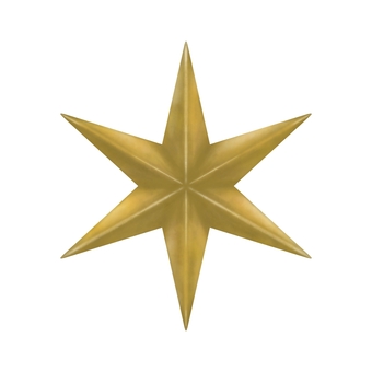 ブリキの六角星、金色　クリスマス素材 クリスマス,六角星,星,ブリキ,金色,素材のイラスト素材