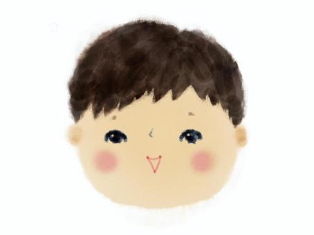 Illustration, boy, a smile, smile, 