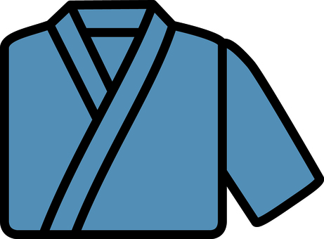 青の剣道着です。 剣道,着物,シンプル,武道,道場,防具,伝統,日本,青のイラスト素材