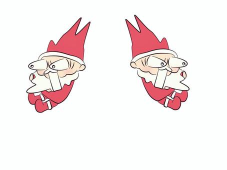 Illustration, santa claus, christmas, to be surprised, 