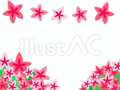春のお花と青空フレーム
