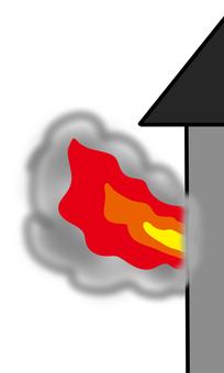 2階から出火 火事,炎,一軒家,家,出火,メラメラ,けむり,火災,火,出るのイラスト素材