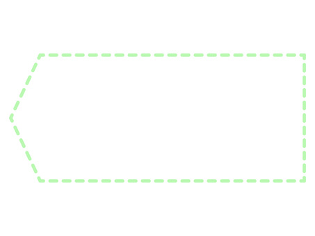 緑の点線で描かれたラベル・タグフレーム フレーム,タグ,背景,シール,破線,点線,長方形,横,矢印,アイコンのイラスト素材