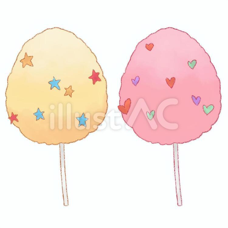 わたあめ わたあめ,お菓子,わたがしのイラスト素材