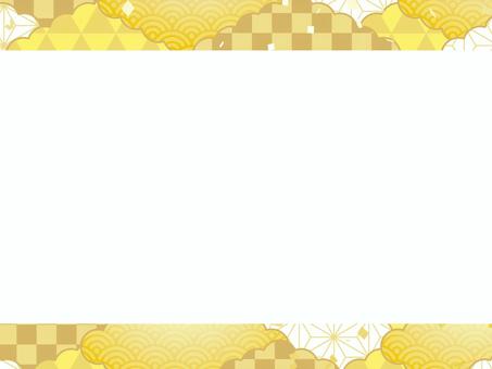 正月和風和柄年賀状 年賀状,和柄,和風,正月,可愛い,美しい,ベクター,紙吹雪,パーティー,お祝いのイラスト素材