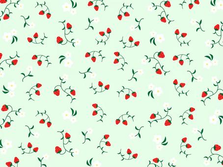 Strawberry pattern (green), , JPG and AI