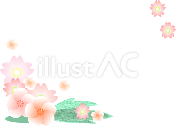 フレーム　桜 フレーム,花,桜のイラスト素材