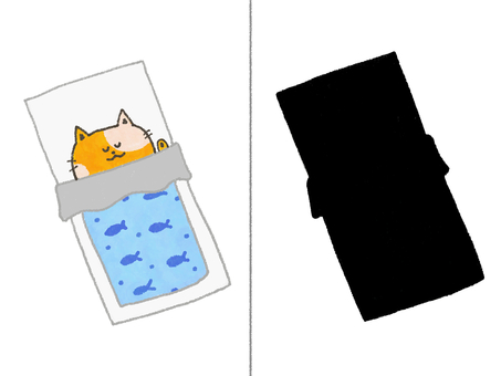 ヘンテコシルエット〜チョコ？〜 シルエット,シルエットクイズ,猫,保育素材,保育教材,保育園,幼稚園,福祉施設,動物,ほのぼののイラスト素材