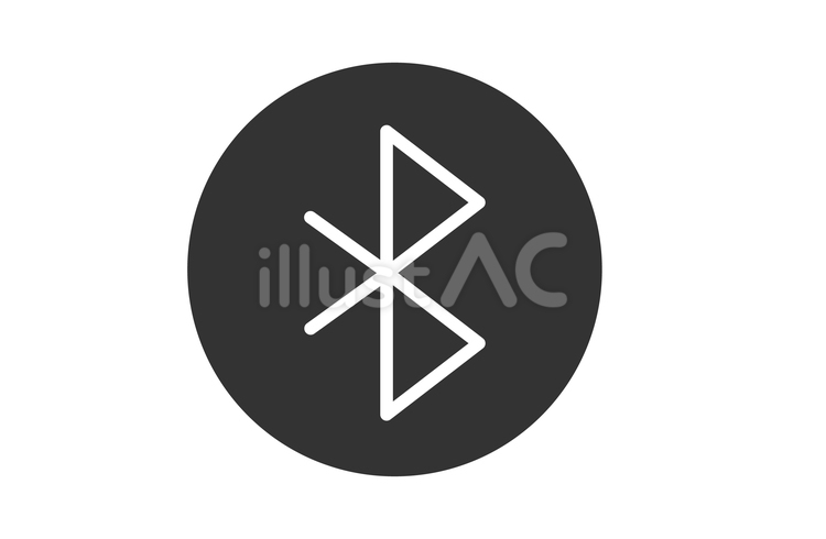 Bluetoothアイコン bluetooth,アイコン,パソコンのイラスト素材