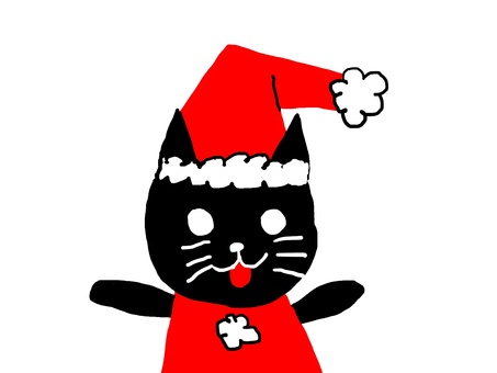 サンタネコ サンタネコ ねこ,ネコ,クリスマスのイラスト素材
