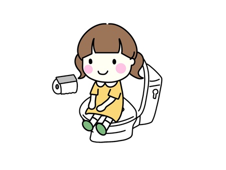 Illustration, toalete, wc de estilo ocidental, excreção, 