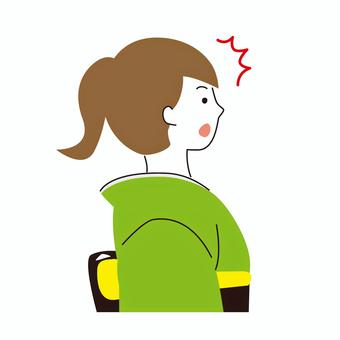 옆으로 향하는 기모노 여자 (놀람), JPG, PNG 및 AI 옆으로 향하는 기모노 여자 (놀람), 여성, 기모노, 일본, JPG, PNG 및 AI