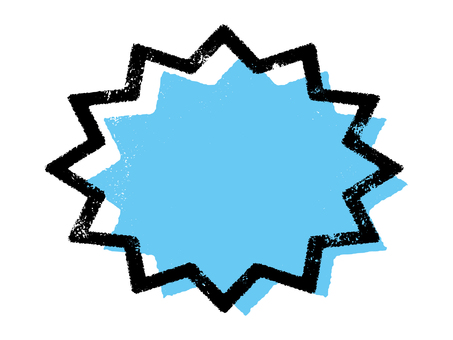 版画風ぎざぎざフレーム黒枠03 フレーム,囲み,枠,囲み枠,背景枠,版画風,見出し,ポップのイラスト素材