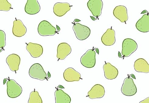洋梨1 洋梨1 洋梨,ラ・フランス,果物,フルーツ,秋,旬,手描きのイラスト素材