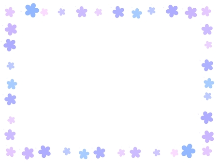 花フレーム【紫】