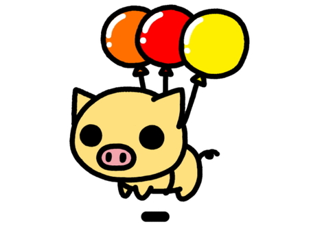 Balloon pig skin color, , JPG and PNG