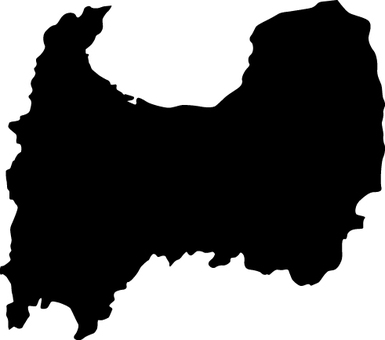 Toyama Prefecture _ Silhouette _ Black, , JPG, PNG and AI