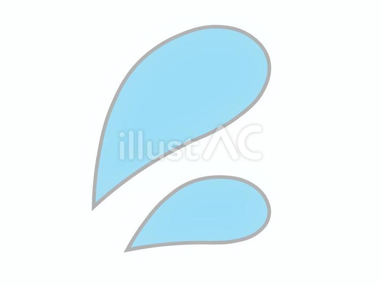 汗マーク（焦るアイコン） 汗,マーク,アイコンのイラスト素材