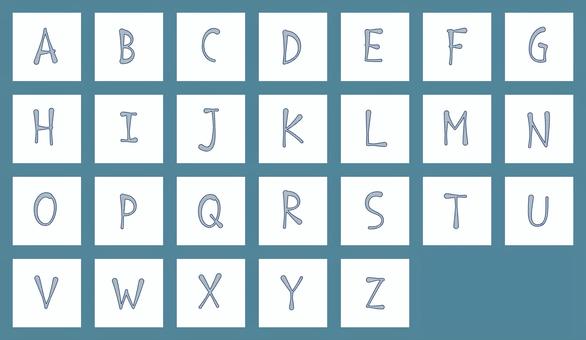 ペン風文字斜線　アルファベット大文字 文字,オリジナル,ペン風,アルファベット,マーカー,斜線,模様,テクスチャ,細線,細字のイラスト素材