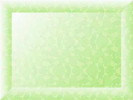 緑の幾何学模様の四角フレーム104 フレーム,幾何学,背景,枠,飾り枠,囲み枠,緑,四角,輝き,ぼかしのイラスト素材